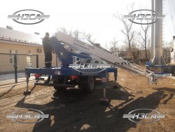 Купить Автовышку Газон Next сдвоенная кабина 24 метра цена производства