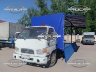 купить Эвакуатор Hyundai HD 78 ломаная платформа карка тент откидной борт сдвижная крыша цена производство